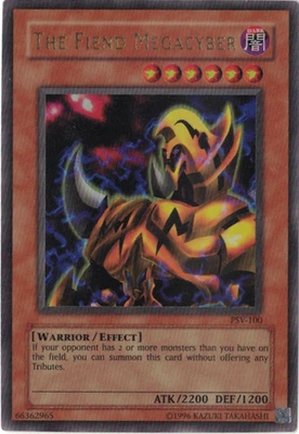 Yu-Gi-Oh! The Fiend Megacyber (LP) Unlimited Ultra Rare PSV-100 - Image 1 of 2