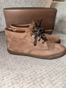 Vintage 90's Tan Leather Lace Up Hiking Boots Sz 8 W Easy Spirit Outdoors Grunge - Picture 1 of 8