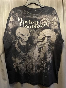 Harley Davidson Skulls Skeletons Laurel MD Grafik T-Shirt siehe Maße - Bild 1 von 8