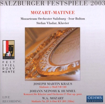 Vladar:Bolton:Mozarteum Salzburg Festival 2003 (Bolton, Mozarteum Orch. Sa (CD) - Bild 1 von 2
