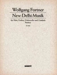 New-Delhi-Musik Wolfgang Fortner Flute, Violin, Cello and Harpsichord Score  - Image 1 of 3