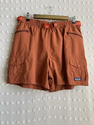 Patagonia Women’s Outdoor Everyday Shorts Cargo Hiking Sz L Burnt Orange - Image 1 of 4