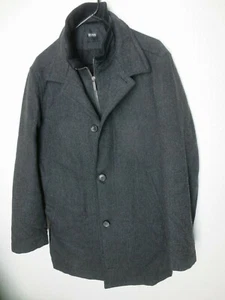 Hugo Boss Cox-L Wollmantel Topcoat Anthrazit Gr. M 38 L 94EU Doppelkragen Jacke - Bild 1 von 12