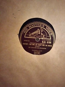 Joe Loss - You And The Night And The Music/Open Your Heart 78RPM HMV - Picture 1 of 3