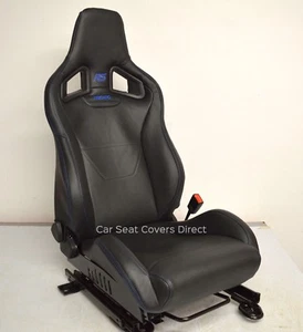 Ford Focus MK2 MK3 Recaro Sportster Cs a Medida Entallado Coche Negro Seat Funda - Imagen 1 de 9