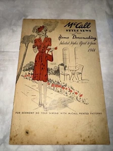c. 1944 April/June McCall Style News for Home Dressmaking - 8 pages 25x16cm - Picture 1 of 4