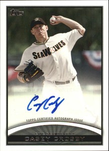 2012 Topps Pro Debut Autographs #CC Casey Crosby - NM-MT