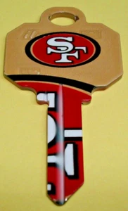 🏈 NFL 2024 SF SAN FRANCISCO FORTY NINERS SCHLAGE HOUSE KEY BLANK SC1 49ERS 🏈 - Picture 1 of 1