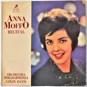 COLUMBIA MONO 33QCX 10405 ITALIEN ANNA MOFFO "Recital" Colin DAVIS LAMINIERTER EINBAND - Bild 1 von 4