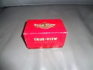 ORIGINAL NICELY BOXED TRUE-VIEW UK MADE STEREO BAKELITE CREAM VIEWER+ 3 FILMS - Picture 1 of 4