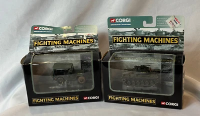 2002 Corgi Showcase Fighting Machines M48-A3 Patton Tank & Willys 1/4 Ton - Image 1 of 4