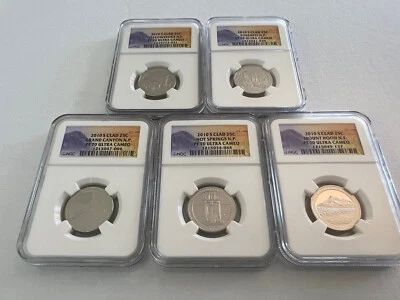 2010-S CLAD NATIONAL PARK QUARTER SET NGC PF70 ULTRA CAMEO - Image 1 of 4