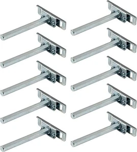 10x Staffe per mensole Invisibile Regal Supporto Scaffale Piano Acciaio - Foto 1 di 7
