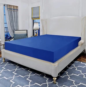 Extra Deep Pocket Fitted Sheet - Ultra-Soft, Wrinkle-Free Microfiber, Fully Elas - Picture 1 of 12