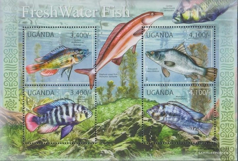 uganda 2775-2778 Sheetlet MNH 2012 Freshwater Fish - Image 1 of 1