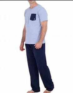 London Fog Men's 2 Piece Pocket T-Shirt & Pants Loungers Sleepwear Set Sz XXL - Picture 1 of 4