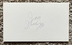 Jack Kubiszyn signed card - Indians debut 1961
