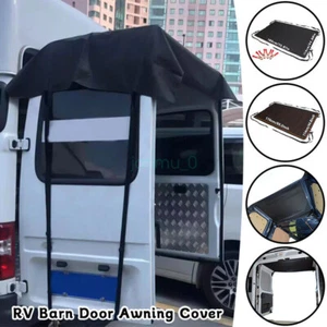Waterproof Durable RV Rear Barn Door Awning Cover Sunshade Caravan Campervan - Picture 1 of 22