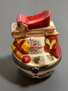 Soporte para baratija de Navidad trineo de cerámica porcelana de Santa Villeroy & Boch - Imagen 1 de 1