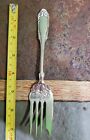 ?? Antique C1897 Unique Pattern Silverplated Small Meat ?? Serving Fork