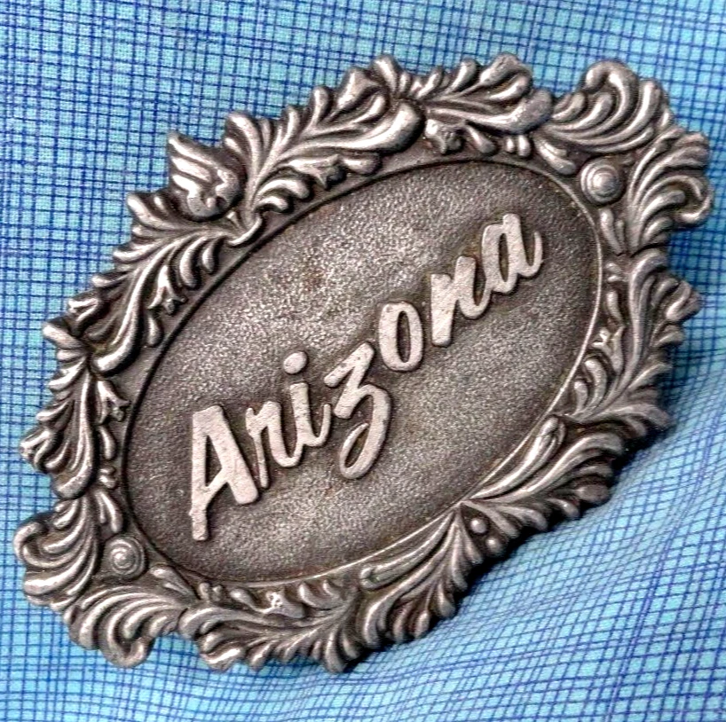 Fivela de cinto Arizona ornamentada vintage anos 70 Capt Hawks Sky Patrol .TAZ113 - Imagem 1 de 4