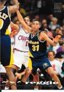 Reggie Miller Topps Stadium Club Basketball Card #306 Indiana Pacers 2 1/2x3 1/2 - Picture 1 of 2