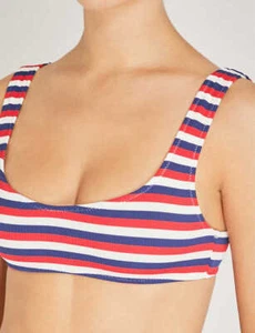 THE ELLE AMERICAN RIPP BIKINI OBERTEIL EINFARBIG UND GESTREIFT GR. XS - Bild 1 von 4