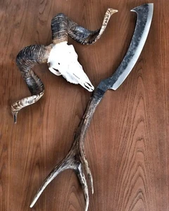 UBR CUSTOM HANDMADE HIGH CARBON STEEL ANCIENT KHOPESH SWORD WITH STAG HORN - Bild 1 von 1