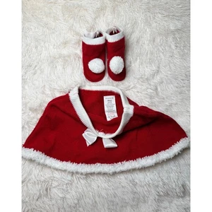 So Dorable Baby Weihnachten Rock & Stiefeletten Set rot weiß 0-6M - Bild 1 von 2