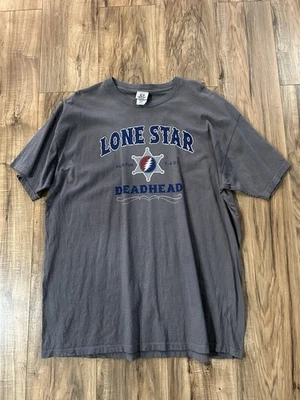 Винтажная футболка Grateful Dead жидкий синий сделано в США XXL Austin Texas Lonestar хорошее состояние - Изображение 1 из 4