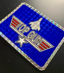 TOP GUN AIR FORCE FIGHTER JET PLANE PATRIOTIC USA sticker decal prism prismatic - Picture 1 of 4