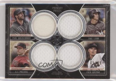 2018 Museum Collection Primary Pieces Quad Relics /99 Paul Goldschmidt Jake Lamb - Image 1 of 2