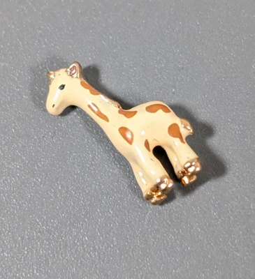 Dije Flotante Origami Búho Jirafa Marrón Tono Dorado Foto 1 de 4