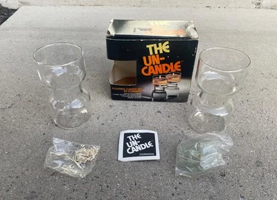 MCM Vintage The Un-Candle Pyrex Corning Modelo 120 Vela Mecha Flotante. Foto 1 de 4