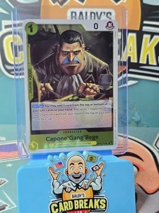 Capone "Gang" Bege One Piece 2025 Royal Blood OP10 103 Holo Foil Rare Character - Picture 1 of 2