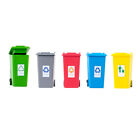 5Pcs 5 Color Mini Kids Curbside Wrestling Truck Trash Recycle Can Bin Toy