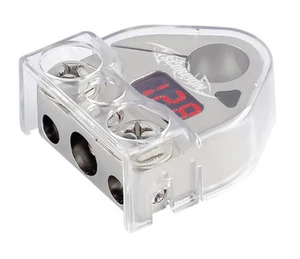 XSCORPION BATTERY TERMINAL & DIGITAL VOLTAGE METER 0 2 4 8 GAUGE POWER WIRE NEW! - Picture 1 of 1