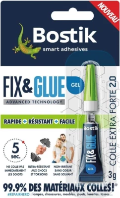 Colle De Réparation Fix & Glue Gel – Colle Extra Forte 2.0 – Prise Instantanée - Photo 1/2