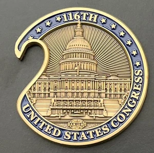 116th United States Congress Chairman Peter DeFazio Medal Token Bottle Opener - Picture 1 of 2