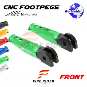 For Kawasaki ZZR 1200 2002-2005 02 03 04 05 FRW CNC Billet Front Footpegs - Picture 1 of 11