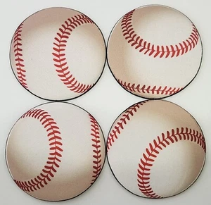 Baseball Coasters Set of 4 - Picture 1 of 4
