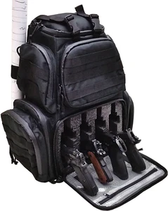 Tactical Range Backpack Bag Gun Firearm Accessories Shooting Ammo Pistol Case - Picture 1 of 12