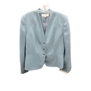 Tahari Arthur Levine Blazer Jacke Größe 16 Damen Blau Grün Türkis - Bild 1 von 13