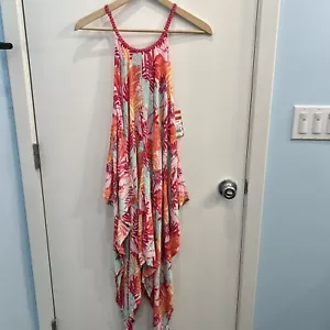 Cat & Jack Girls Sz 10/12 Hawaiian Style Dress Colorful NWT - Picture 1 of 8