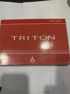 08/2009 to 04/2015 Mitsubishi MN Triton - Owners manual Glovebox book - Picture 1 of 3