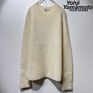 Yohji Yamamoto Pour Homme Wool design mohair knit sweater - Picture 1 of 10