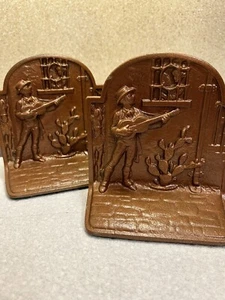 Vintage Hubley Cast Iron Bookends Serenade Tonight Stamped #233 - Picture 1 of 11