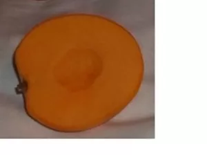 Piedra de alabastro mármol fruta Italia ~1/2 medio albaricoque sin semilla hecho a mano - Imagen 1 de 2