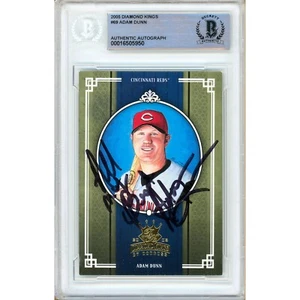 2005 Diamond Kings #69 Adam Dunn Signed Card AUTO Beckett Slab Cincinnati Reds - Picture 1 of 5