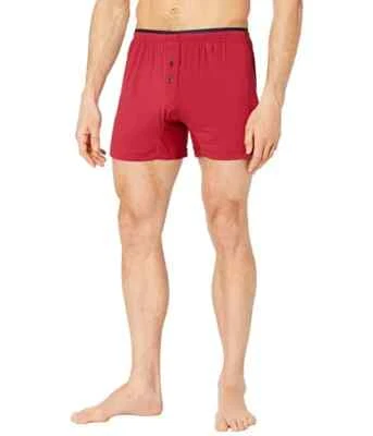 Roupa íntima boxer masculina de malha vermelha Rio 2(X)IST L6440 tamanho G - Imagem 1 de 3